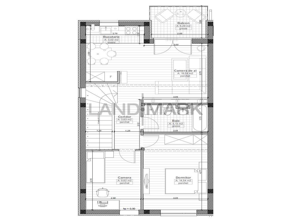 Apartamente noi, zona Freidorf, finisate, in vile cu 4 apartamente