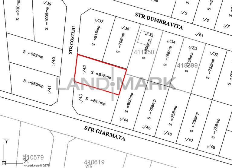 Teren pentru CASA de vanzare in zona Mosnita Europa