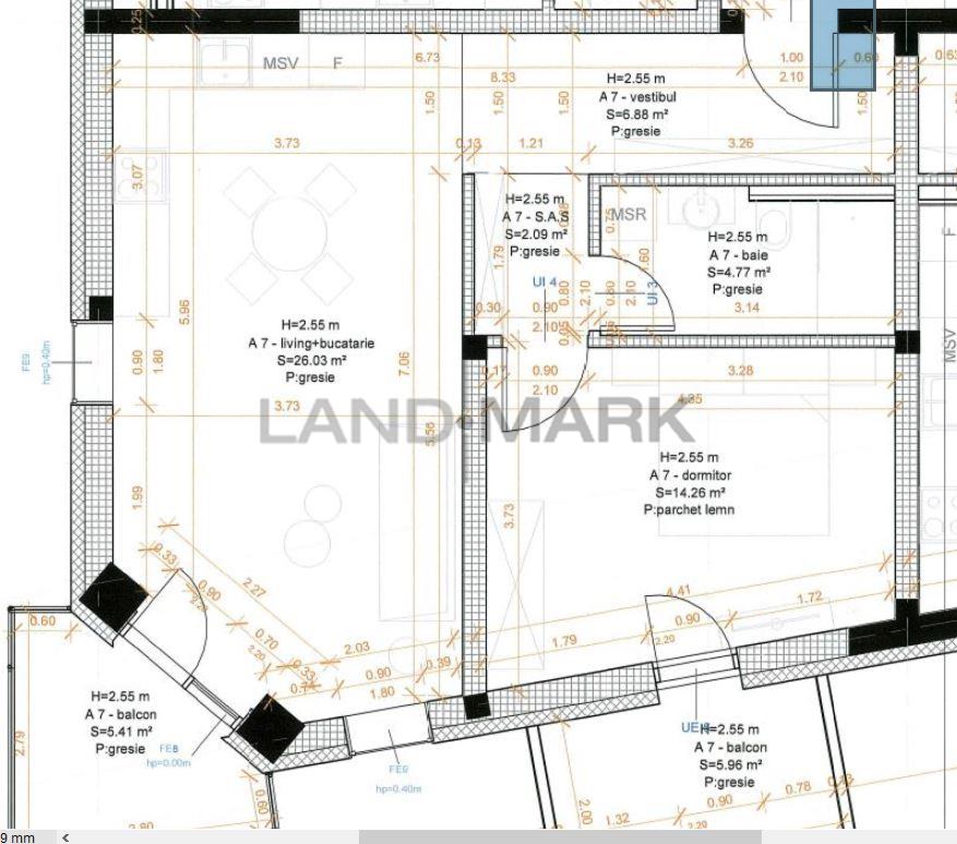 APARTAMENT 2 CAMERE ET 2 BLOC NOU BLV REBREANU