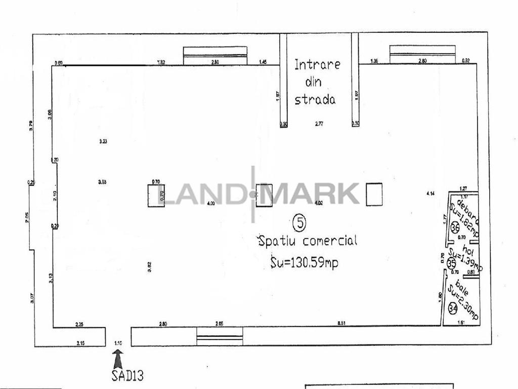 Spatiu comercial SAD 135 mp , parcare privata, zona Complex