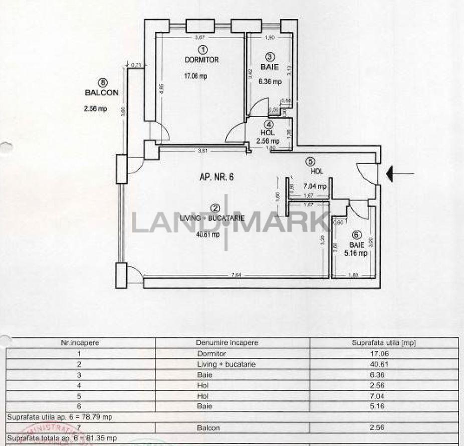 COMISION 0% APARTAMENT 2 CAMERE, 2 BAI 79 MP MURESBRAYTIM